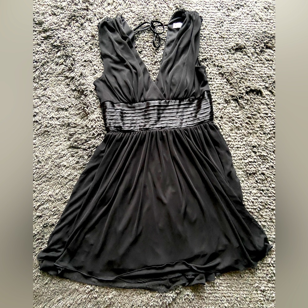 Black Chiffon Cocktail Dress.